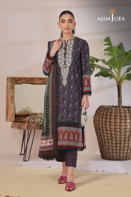 Asim Jofa Ajbp-07 Embroidered Cambric 