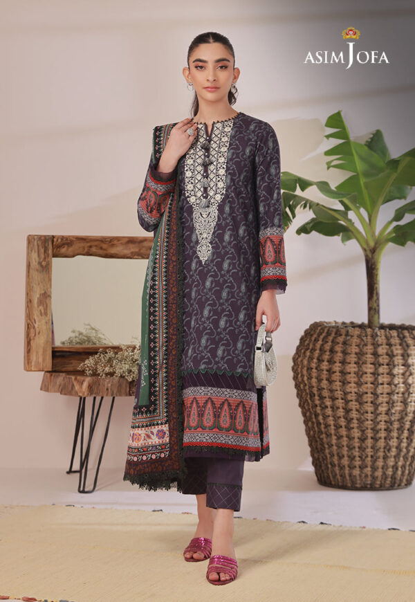 Asim Jofa Ajbp-07 Embroidered Cambric
