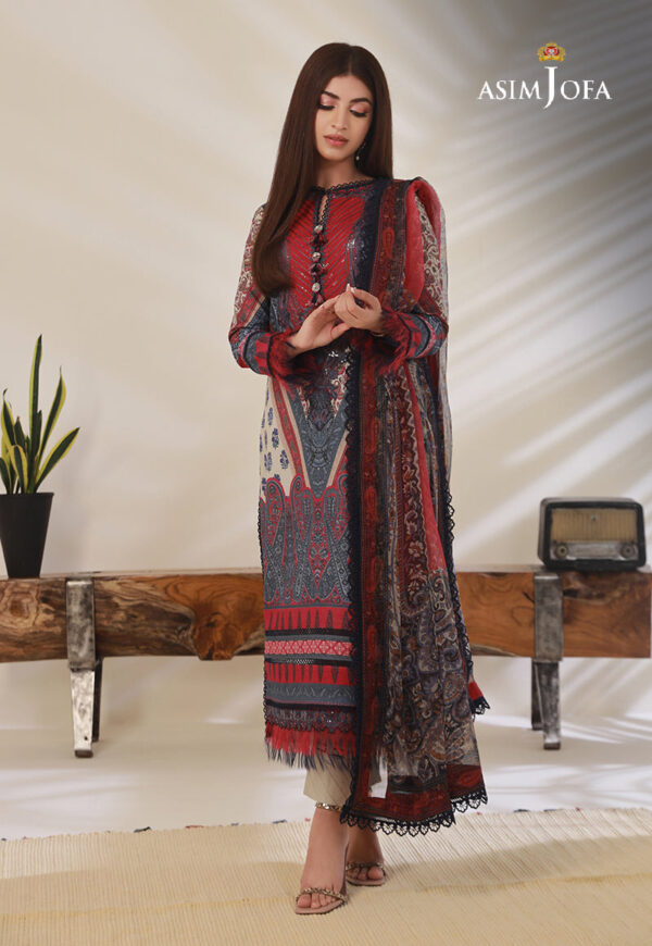 Asim Jofa Ajbp-14 Embroidered Cambric