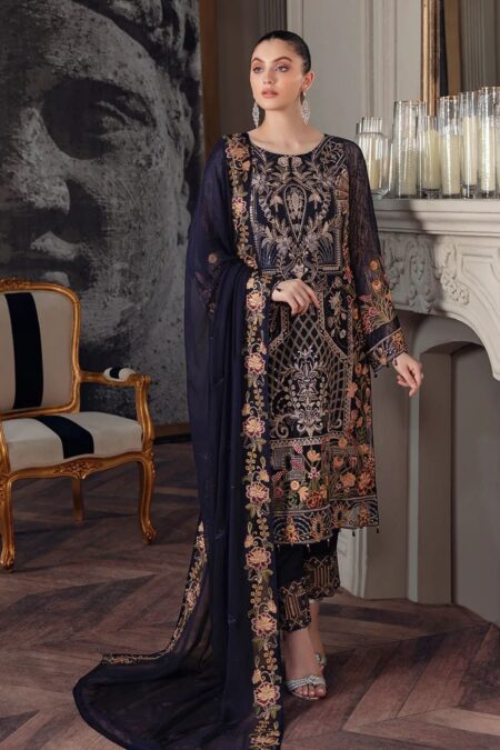 Ramsha Chiffon V05 A 506 Chevron