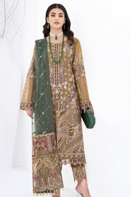 Ramsha Chiffon V06 A 601 Chevron