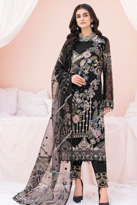 Ramsha Chiffon V06 A 603 Chevron