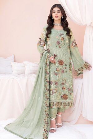 Ramsha Chiffon V06 A 607 Chevron