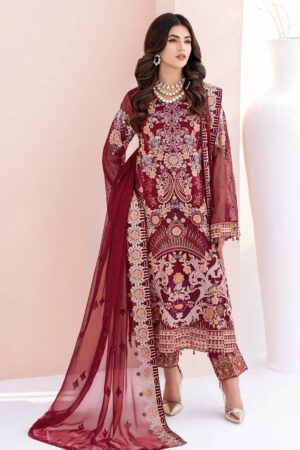 Ramsha Chiffon V06 A 609 Chevron
