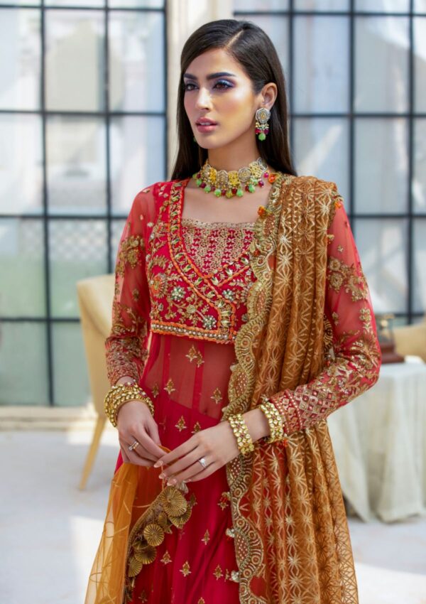 Rubaaiyat Crimson D 01 Handwork Wedding 23 Formal Collection - Image 12