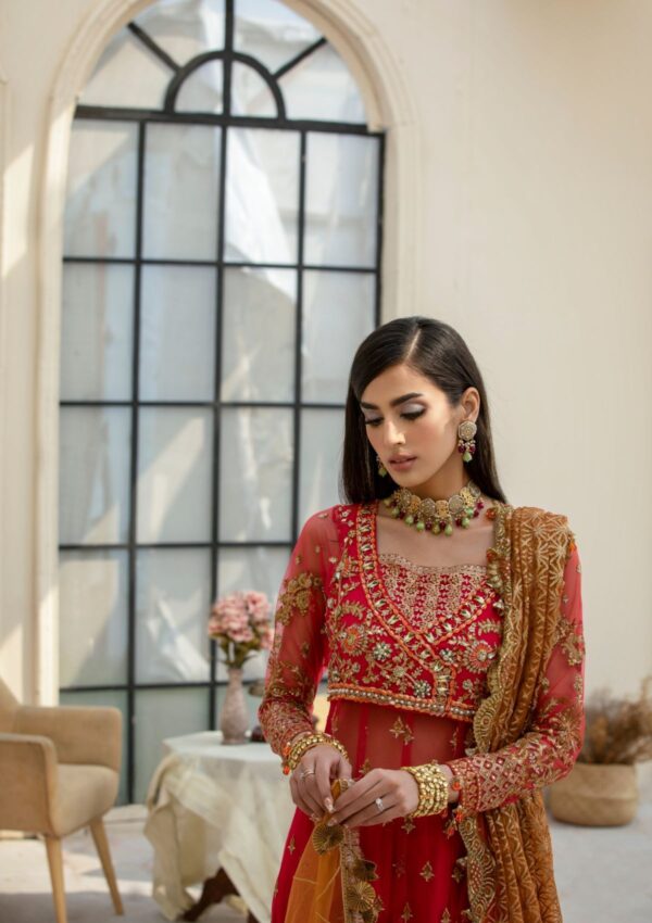 Rubaaiyat Crimson D 01 Handwork Wedding 23 Formal Collection - Image 21