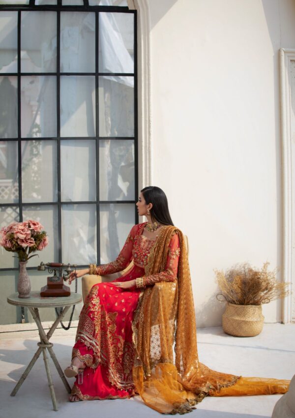 Rubaaiyat Crimson D 01 Handwork Wedding 23 Formal Collection - Image 23