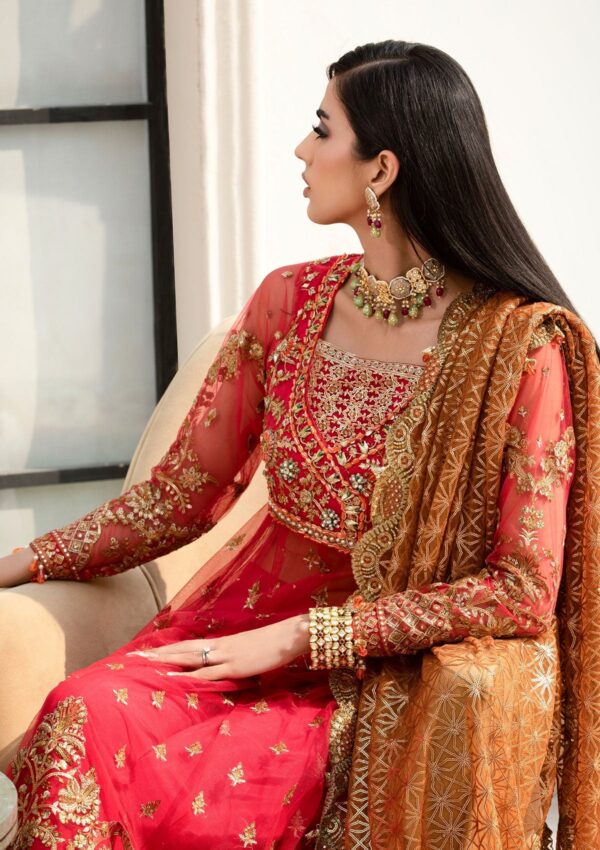 Rubaaiyat Crimson D 01 Handwork Wedding 23 Formal Collection - Image 5