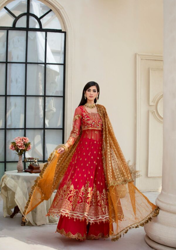 Rubaaiyat Crimson D 01 Handwork Wedding 23 Formal Collection - Image 9