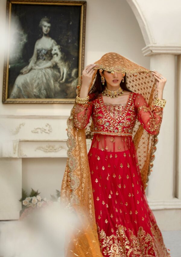 Rubaaiyat Crimson D 01 Handwork Wedding 23 Formal Collection - Image 10