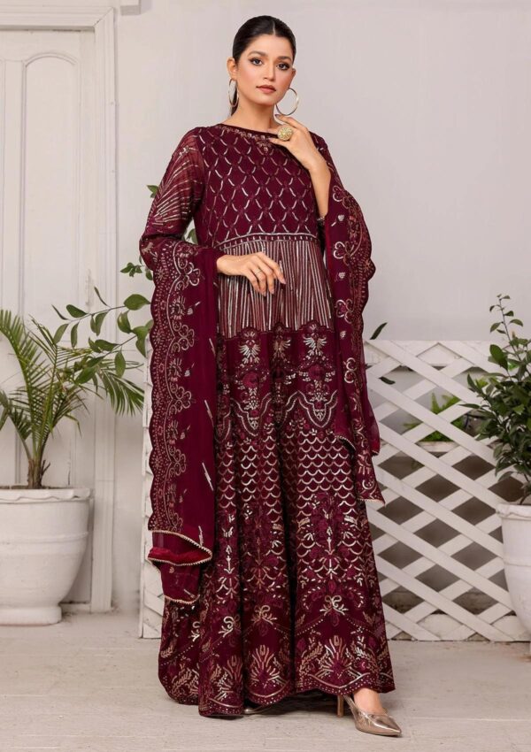 Rubaaiyat D 3 B Chiffon With Sequence