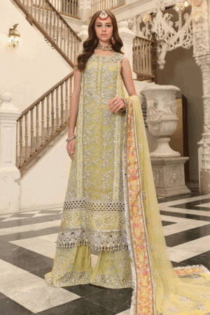 Saadia Asad Unstitched Ssh 1 Handworked