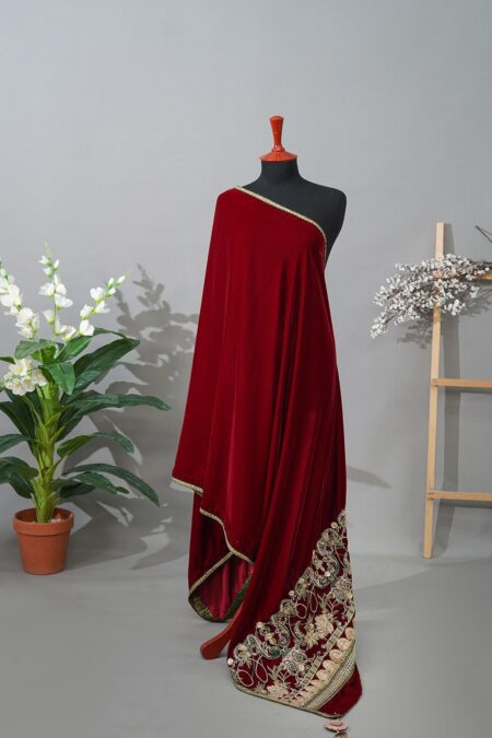 Sadias D 03 Velvet Shawl 