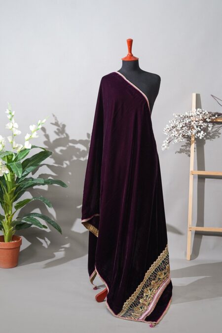 Sadias D 07 Velvet Shawl 