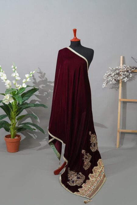 Sadias D 18 Velvet Shawl 