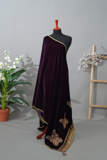 Sadias D 22 Velvet Shawl 