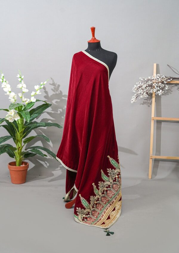 Sadias Collection D 25 Velvet Shawl Formal Collection