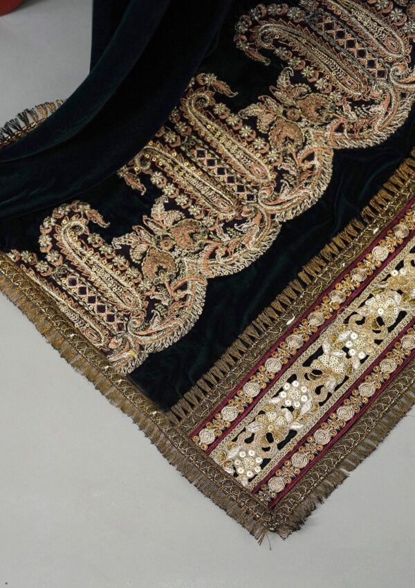 Sadias Collection D 27 Velvet Shawl Formal Collection - Image 3