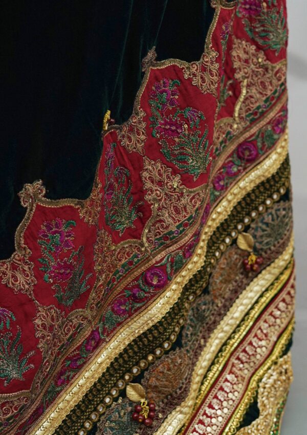 Sadias Collection D 29 Velvet Shawl Formal Collection - Image 2