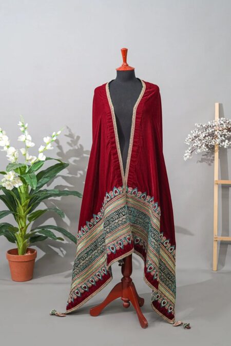 Sadias D 34 Velvet Shawl 