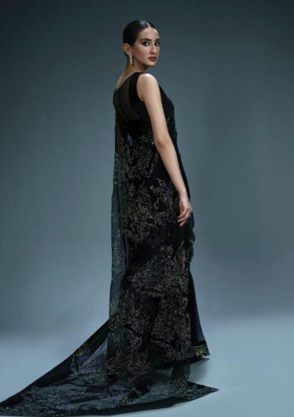 Sidra Fahad Black Elienna 24 Pret Collection - Image 3