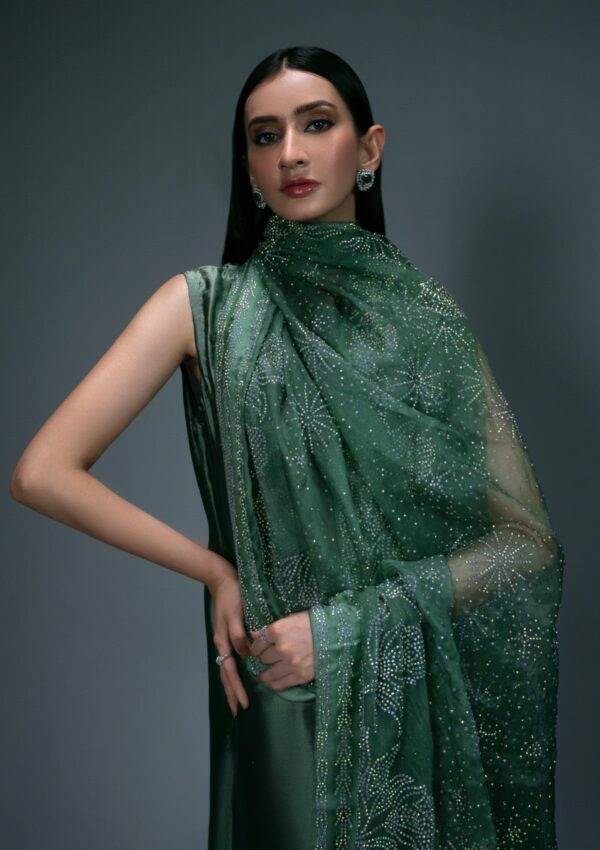 Sidra Fahad Dark Green Elienna