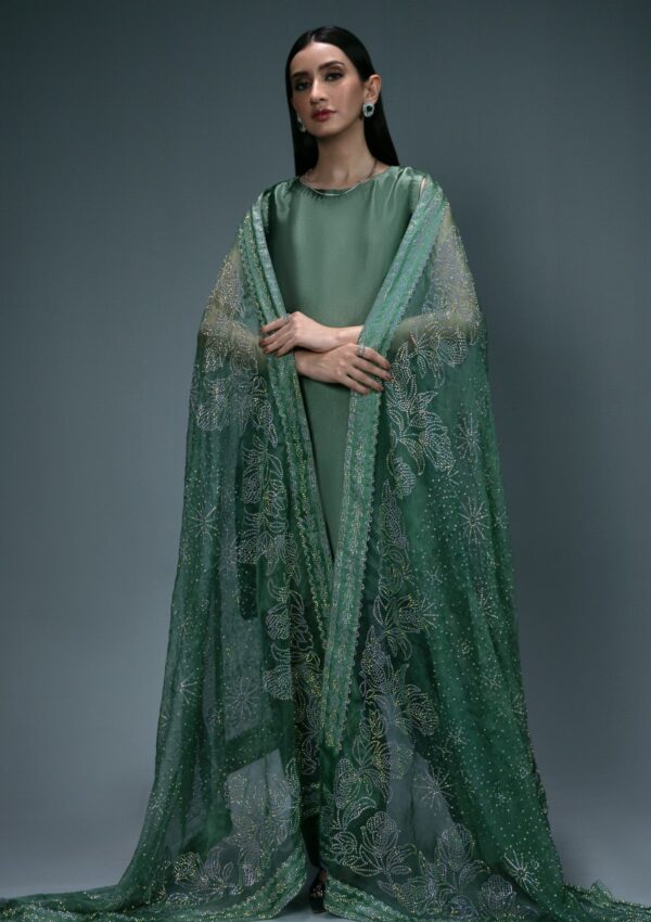 Sidra Fahad Dark Green Elienna