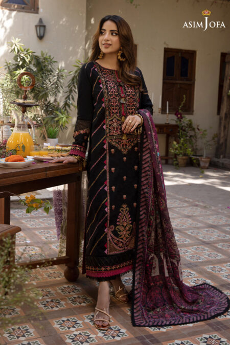 Asim Jofa Ajzb-18 Embroidered Cambric 