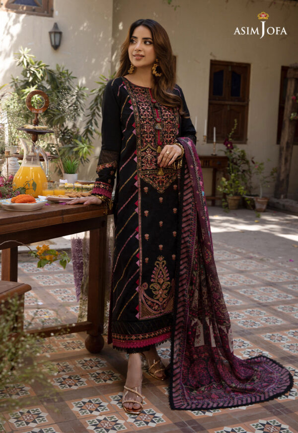 Asim Jofa Ajzb-18 Embroidered Cambric