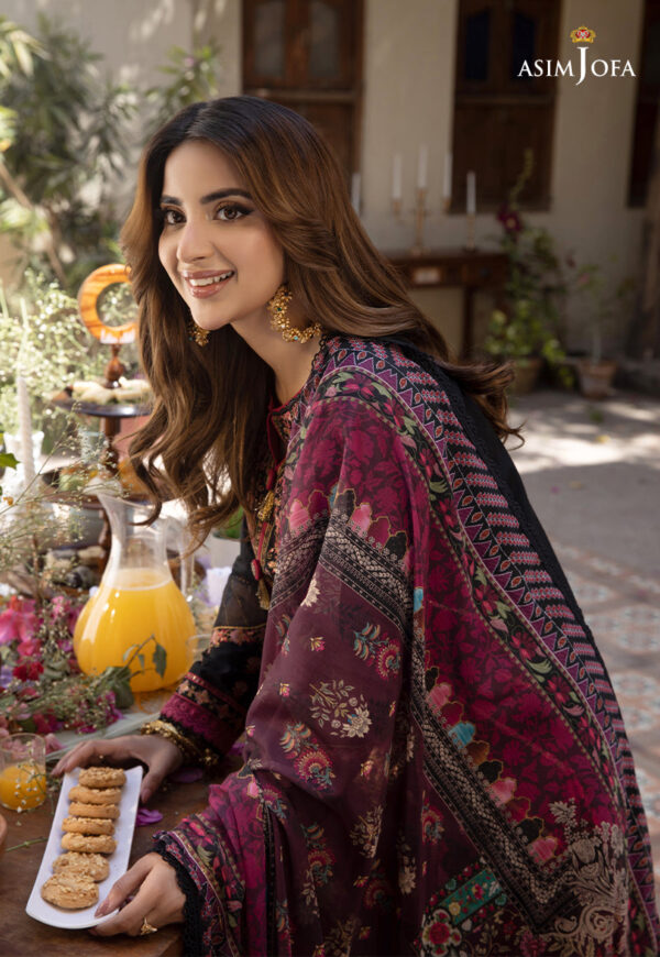 Asim Jofa Ajzb-18 Embroidered Cambric