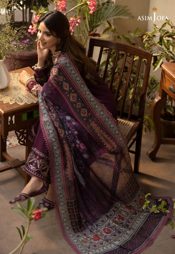 Asim Jofa Ajzb-02 Embroidered Cambric
