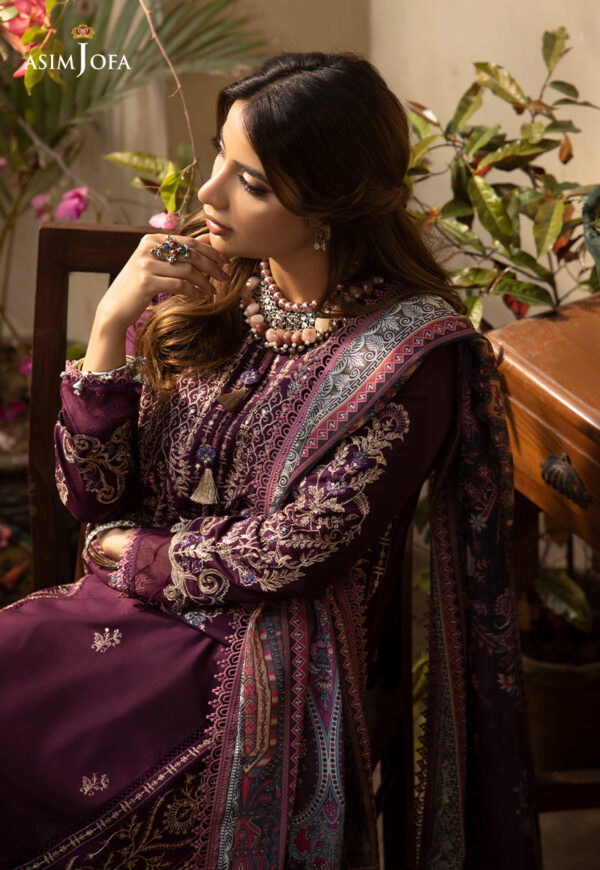 Asim Jofa Ajzb-02 Embroidered Cambric