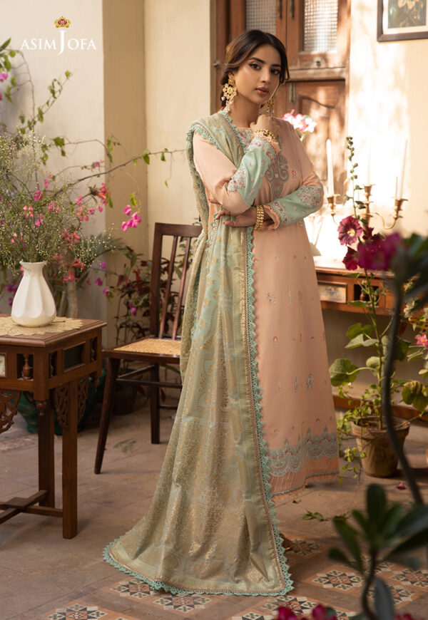 Asim Jofa Ajzb-16 Embroidered Cambric