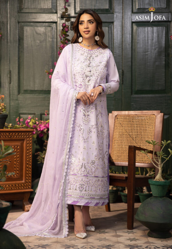 Asim Jofa Ajzb-08 Embroidered Cambric