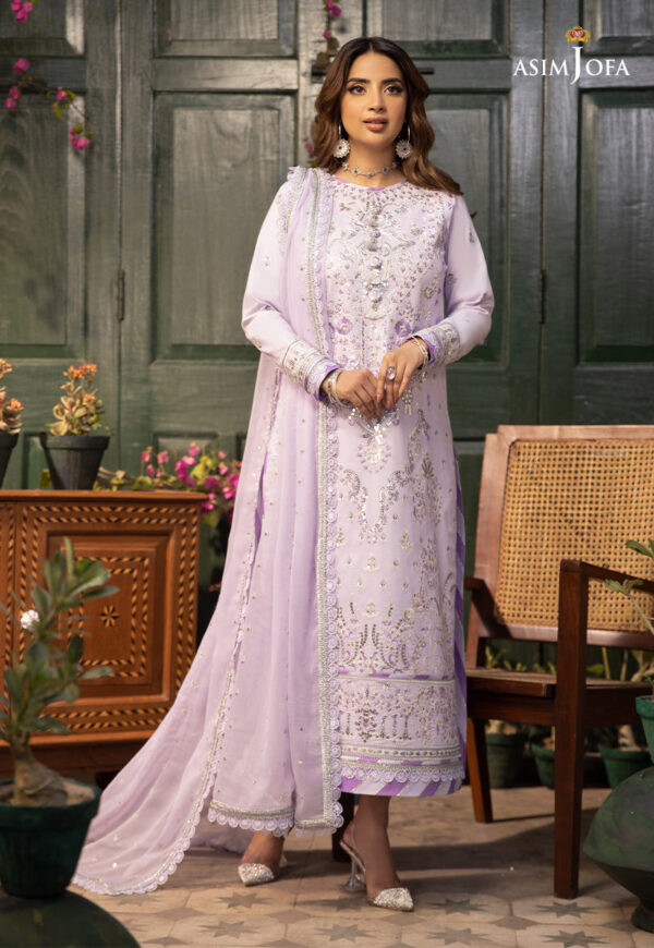 Asim Jofa Ajzb-08 Embroidered Cambric