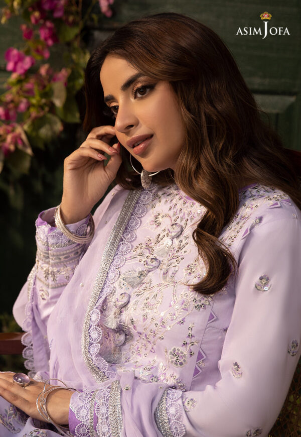 Asim Jofa Ajzb-08 Embroidered Cambric