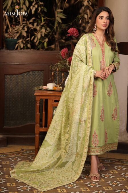 Asim Jofa Ajzb-24 Embroidered Cambric 
