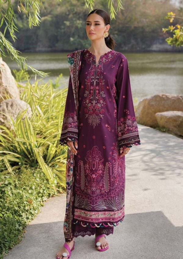 Xenia Xll 11 Violet Luxury Unstitched 25 Lawn