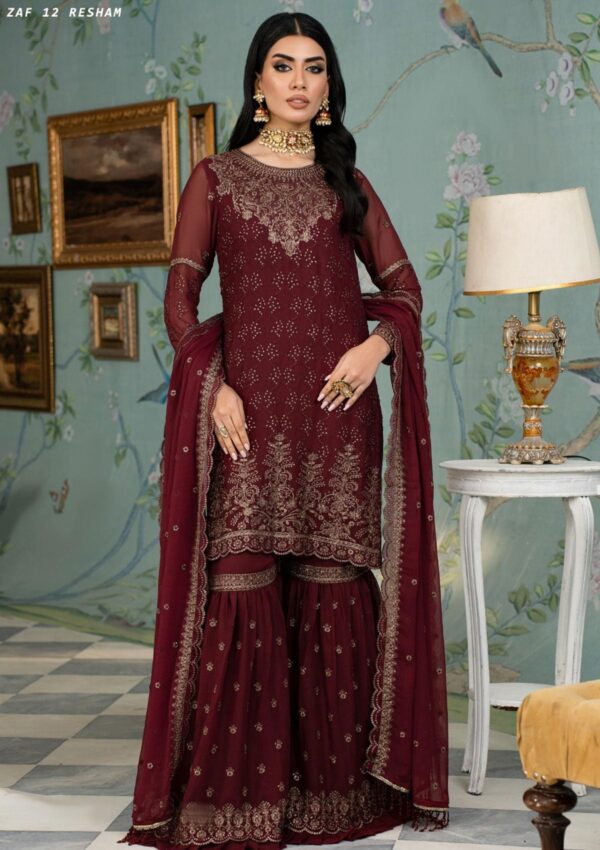 Zarif Afe24 12 Resham Afsanah Formal Collection - Image 4