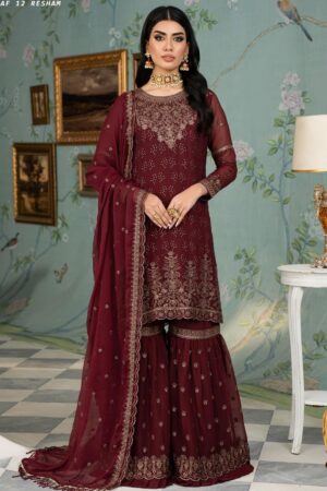 Zarif Afe24 12 Resham Afsanah Formal Collection