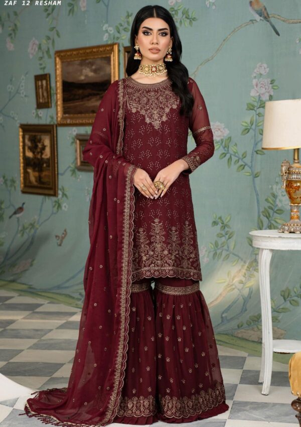 Zarif Afe24 12 Resham Afsanah Formal Collection