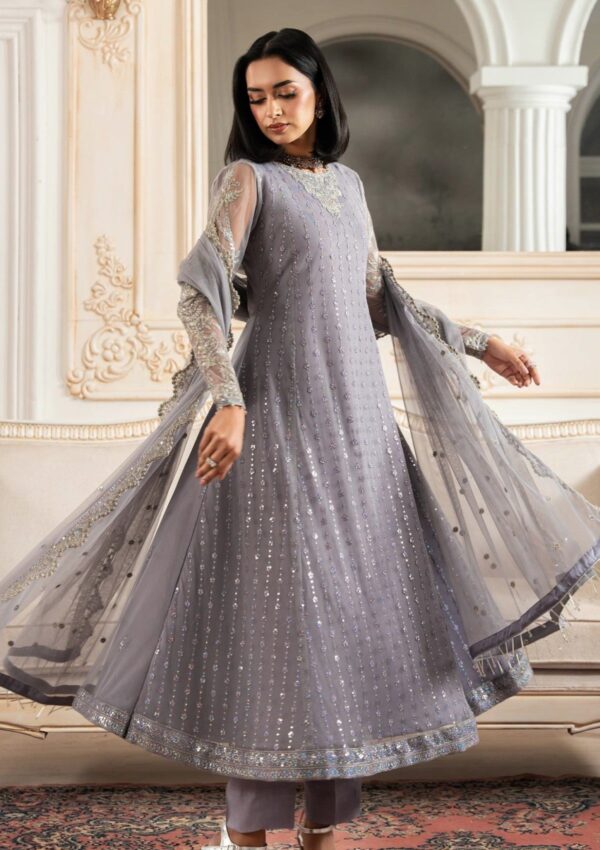 Zarif Unstitched 25 Znaf 01 Merve Nafees Formals - Image 3