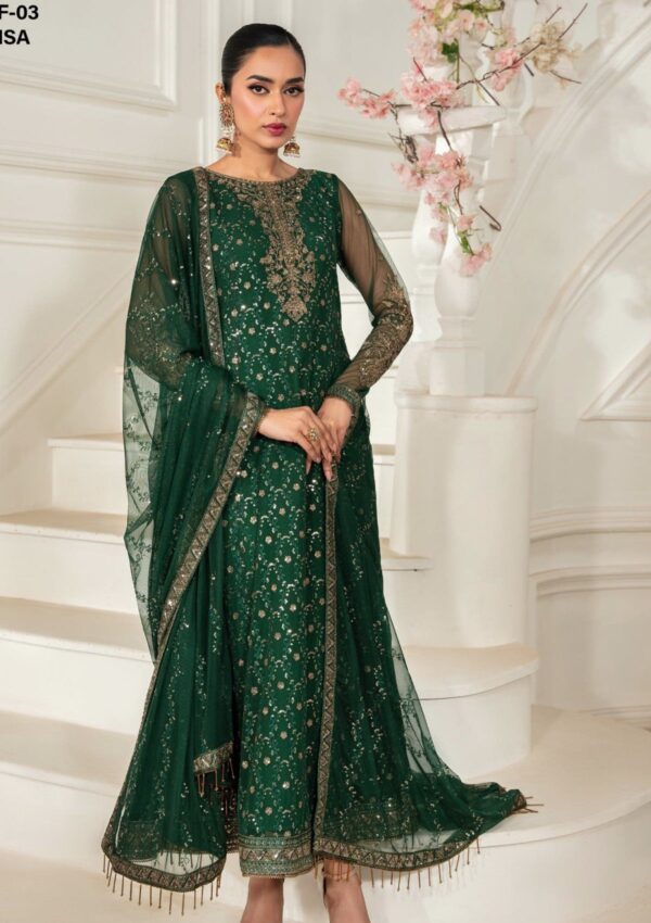 Zarif Unstitched 25 Znaf 03 Melisa Nafees Formals - Image 4