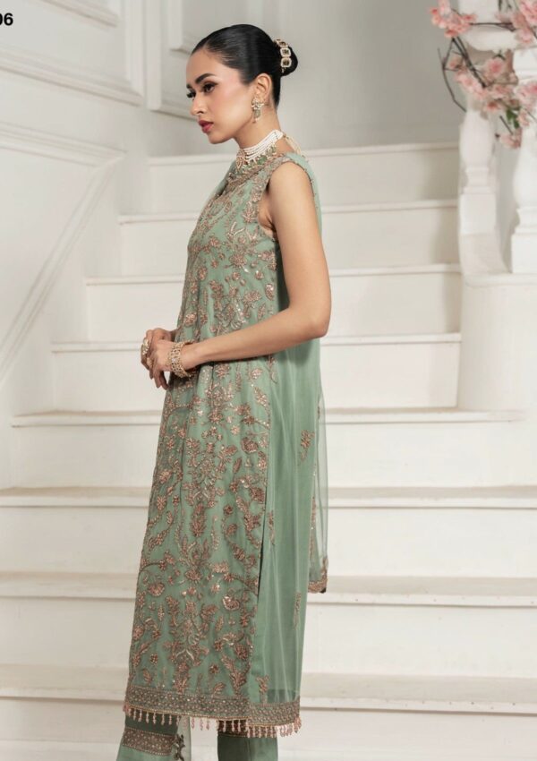 Zarif Unstitched 25 Znaf 06 Asel Nafees Formals - Image 4