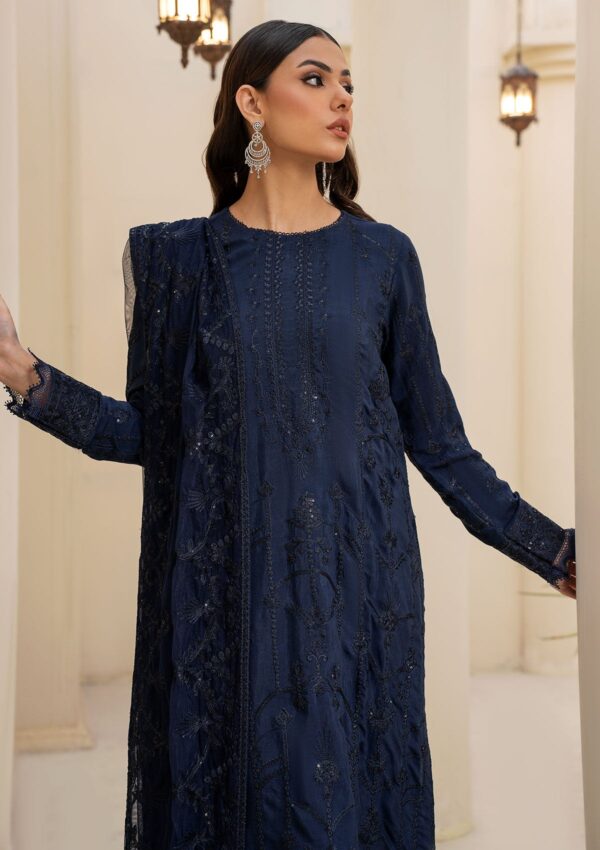 Zarif Zrs 03 Navy Raw Silk Pret