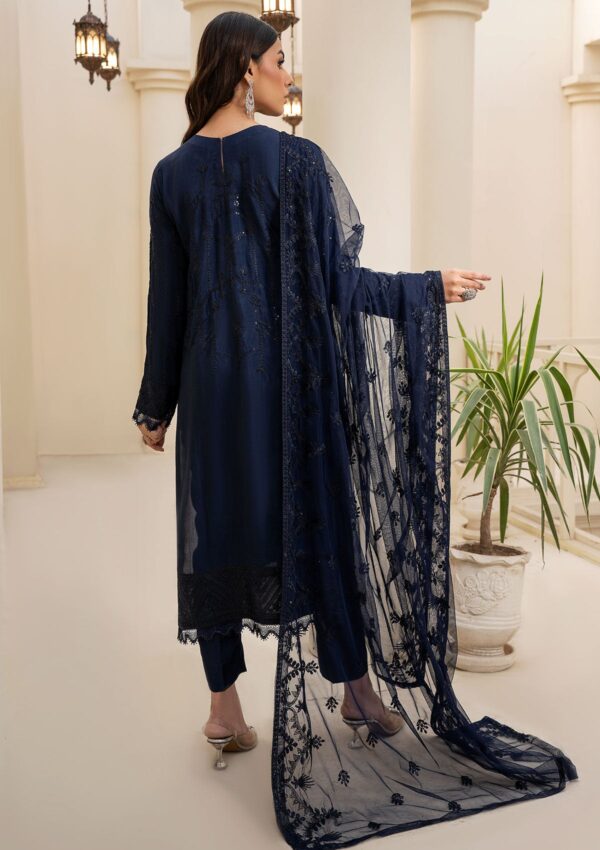 Zarif Zrs 03 Navy Raw Silk Pret