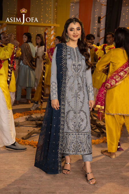 Asim Jofa Ajdab-08 Embroidered