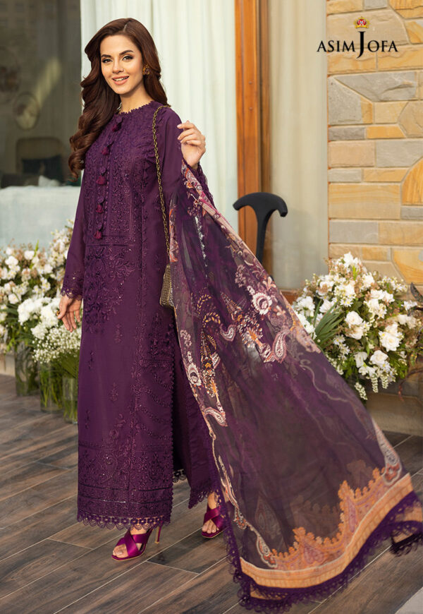 Asim Jofa Ajaa-01 Embroidered Lawn