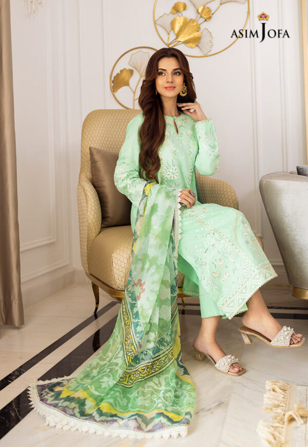 Asim Jofa Ajaa-07 Embroidered Organza