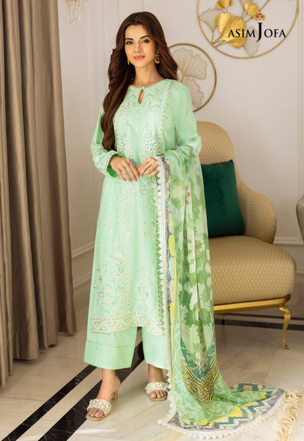 Asim Jofa Ajaa-07 Embroidered Organza